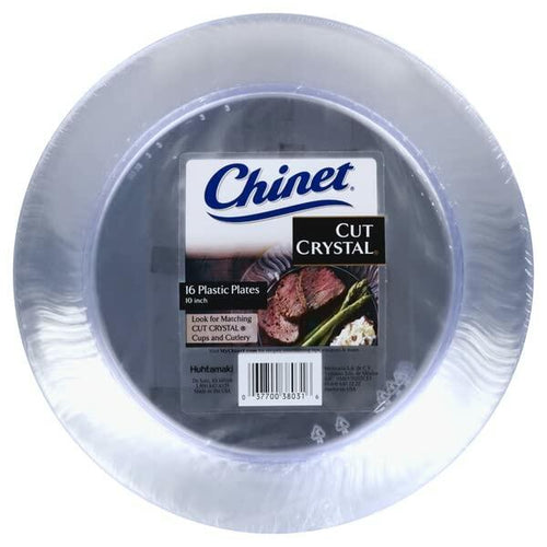 Load image into Gallery viewer, Chinet Plastic Plates 10 Inch 16 Count Disposable Party Tableware
