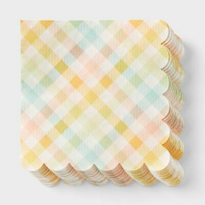 Load image into Gallery viewer, Spritz™ Easter Plaid Lunch Napkins 30ct Party Tableware Spring Decor
