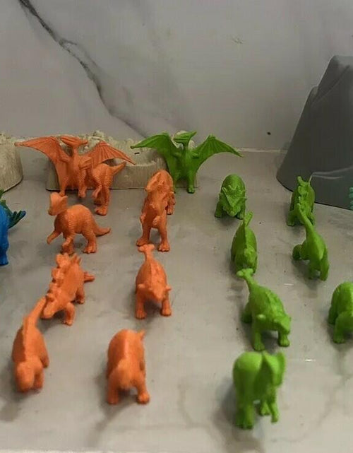 Load image into Gallery viewer, Fun bucket 27 pieces Dinosaurs action figures toy planet .pre Owned
