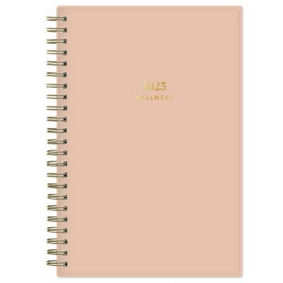 Load image into Gallery viewer, The Everygirl Wellness Planner 2025 Weekly Monthly Wirebound Desert Rose 5x8
