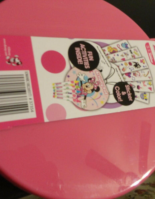 Load image into Gallery viewer, Disney Junior Minnie Mouse Travel Art Set Sheet Activity Pad Sticker Roll Crayon
