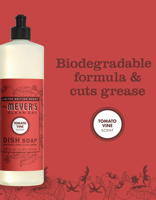 Load image into Gallery viewer, Mrs. MEYER'S CLEAN DAY Liquid Dish Soap Tomato Vine Scent 16oz Bottle
