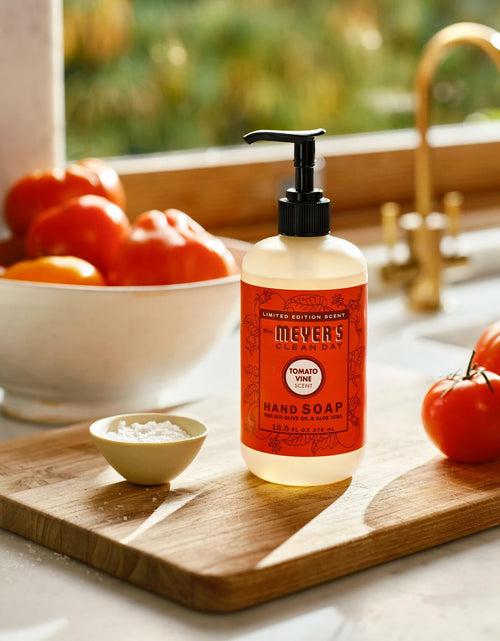 Load image into Gallery viewer, MRS. MEYER'S CLEAN DAY Liquid Hand Soap Tomato Vine Scent 12.5oz Red
