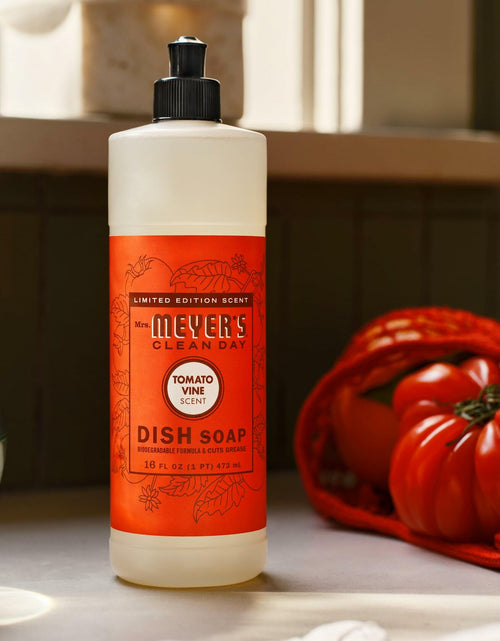 Load image into Gallery viewer, Mrs. MEYER'S CLEAN DAY Liquid Dish Soap Tomato Vine Scent 16oz Bottle
