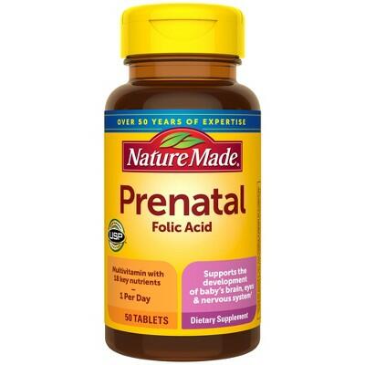 Load image into Gallery viewer, BestBy05/26 Nature Made Multi Prenatal Vitamins with Folic Acid 50ct
