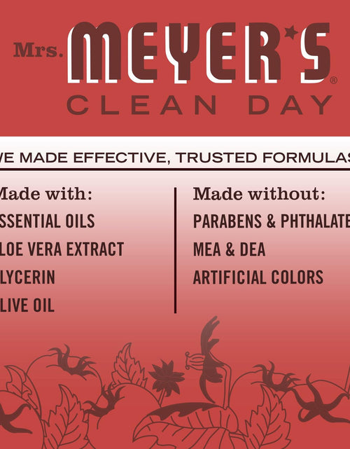 Load image into Gallery viewer, MRS. MEYER'S CLEAN DAY Liquid Hand Soap Tomato Vine Scent 12.5oz Red
