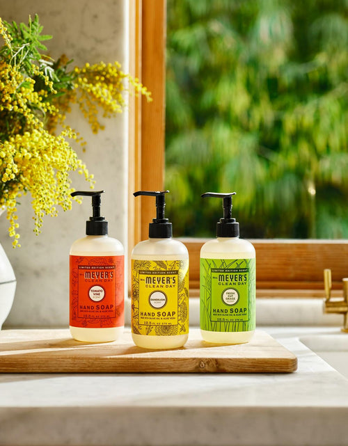 Load image into Gallery viewer, MRS. MEYER'S CLEAN DAY Liquid Hand Soap Tomato Vine Scent 12.5oz Red
