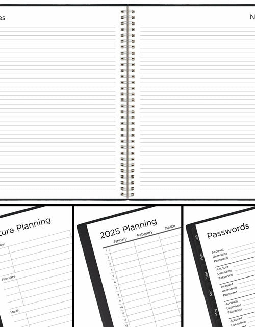 Load image into Gallery viewer, Mead 2025 Weekly Monthly Planner 15-Month Large 8.5x11 Black
