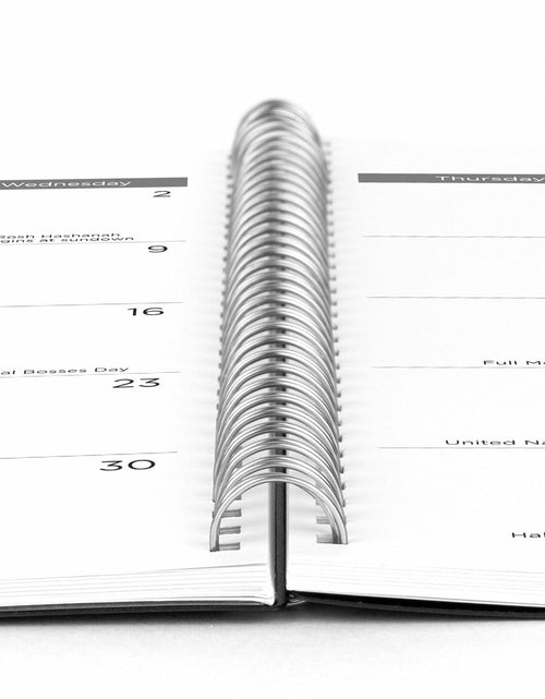 Load image into Gallery viewer, Mead 2025 Weekly Monthly Planner 15-Month Large 8.5x11 Black
