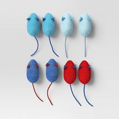 Load image into Gallery viewer, Americana Little Mice Cat Plush Toy Set 8pcs Multicolor Sun Squad
