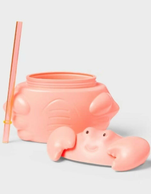 Load image into Gallery viewer, Sun Squad Figural Crab Tumbler Plastic 20 fl oz Cold Beverages Pink
