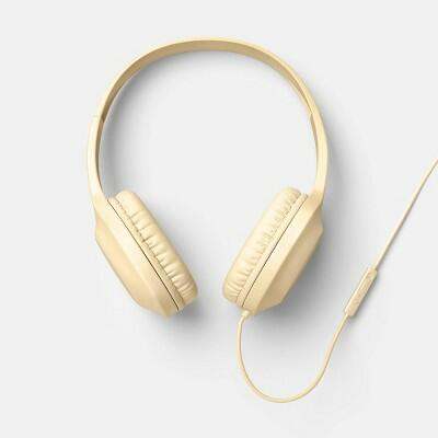 Load image into Gallery viewer, heyday Wired On-Ear Headphones Mist Yellow Built-In Mic 3.5mm Jack
