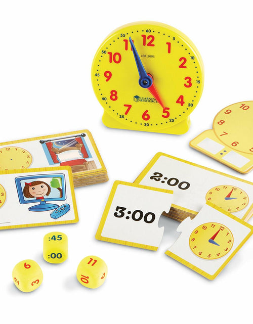 Load image into Gallery viewer, Learning Resources Time Activity Set 41 Pieces Ages 5+ Teaching Clock Montessori
