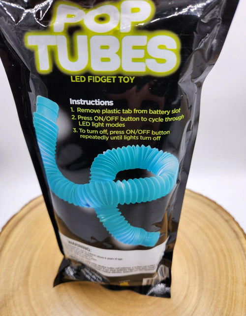 Load image into Gallery viewer, Big Time Toys LED Light Up Pop Tubes Fidget Toy 3pk Visual Sensory
