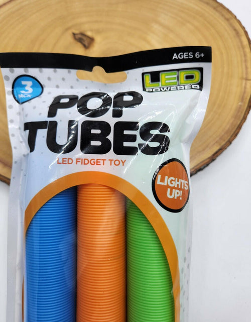 Load image into Gallery viewer, Big Time Toys LED Light Up Pop Tubes Fidget Toy 3pk Visual Sensory
