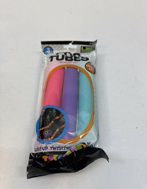 Load image into Gallery viewer, Big Time Toys LED Light Up Pop Tubes Fidget Toy 3pk Visual Sensory
