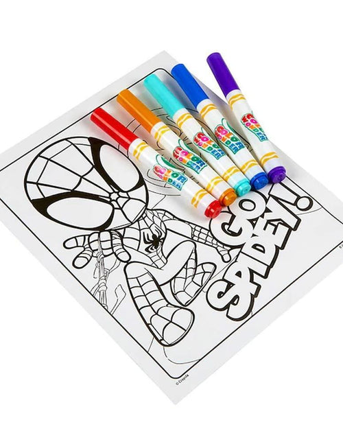 Load image into Gallery viewer, Crayola Spiderman Color Wonder Coloring Set 18 Mess Free Pages for Kids

