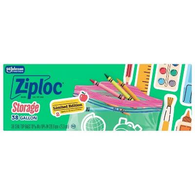 Load image into Gallery viewer, Ziploc Gallon Food Storage Bags 38 ct Target Exclusive Back to School Designs
