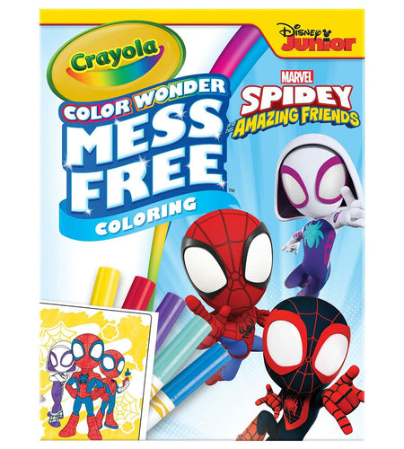 Crayola Spiderman Color Wonder Coloring Set 18 Mess Free Pages for Kids