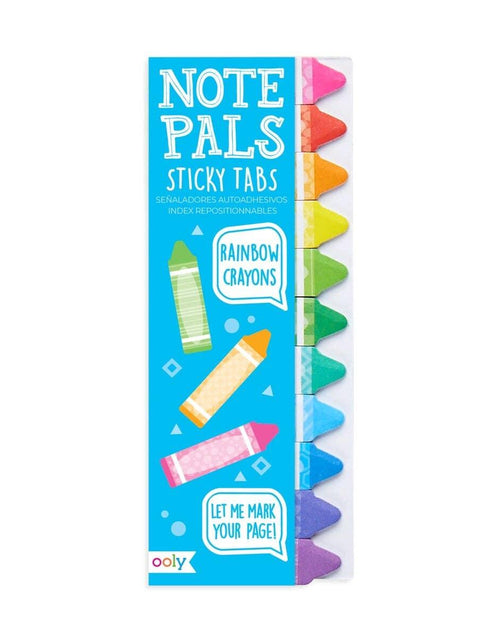 Load image into Gallery viewer, Ooly Note Pals Sticky Tabs Bookmarks Note Taking Fun Designs. Rainbow Crayons
