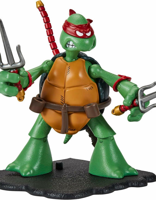 Load image into Gallery viewer, TMNT Raphael Classic Sketch Turtle Figure Green Plastic Cartoon 4"

