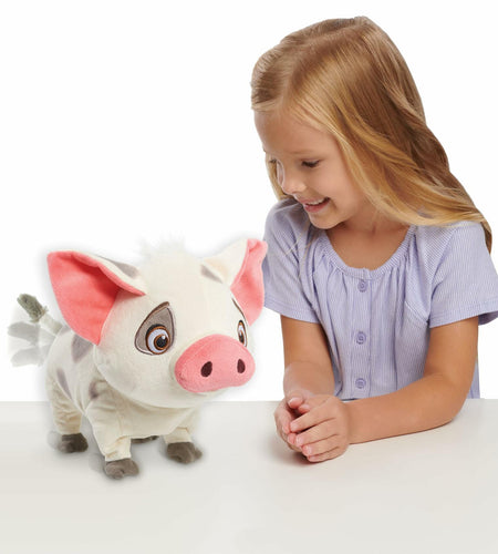 Just Play Disney Princess Moana Pua Plush Toy Sounds Movement Pink