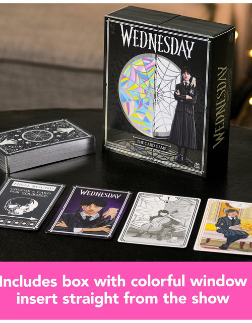 Load image into Gallery viewer, Spin Master Games Wednesday Card Game Premium Foil Cards 3-10 Players 10+
