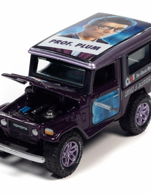 Load image into Gallery viewer, Johnny Lightning 1/64 1980 Toyota Land Cruiser CLUE Purple Diecast Car
