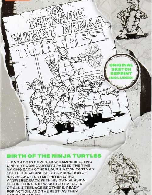 Load image into Gallery viewer, TMNT Raphael Classic Sketch Turtle Figure Green Plastic Cartoon 4"
