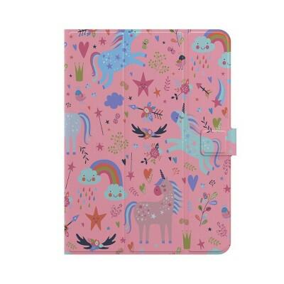Load image into Gallery viewer, GEMS Kids Unicorns Universal Tablet Case Peach Orange Fits Up to 11"
