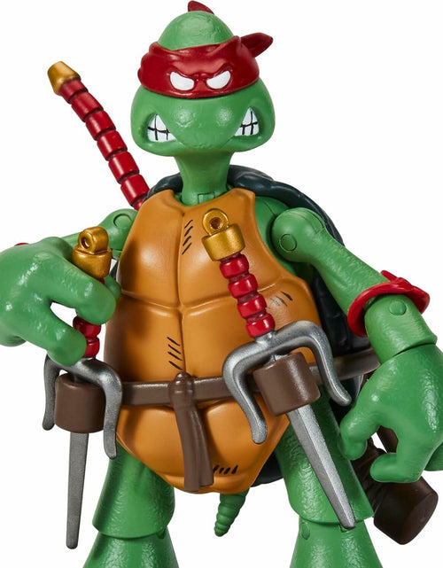 Load image into Gallery viewer, TMNT Raphael Classic Sketch Turtle Figure Green Plastic Cartoon 4"
