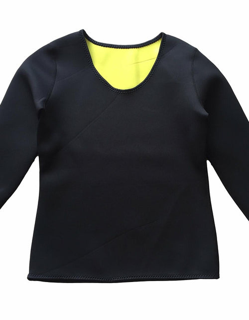 Load image into Gallery viewer, ValentinA Womens Neoprene Body Shaper Slimming T-shirt Black Size XXL
