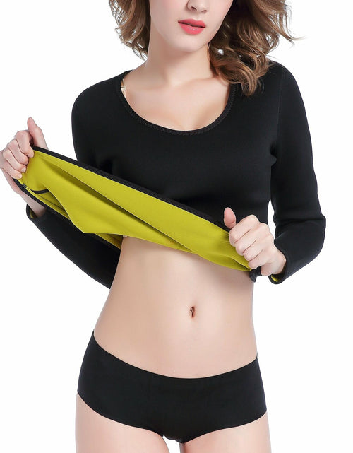Load image into Gallery viewer, ValentinA Womens Neoprene Body Shaper Slimming T-shirt Black Size XXL
