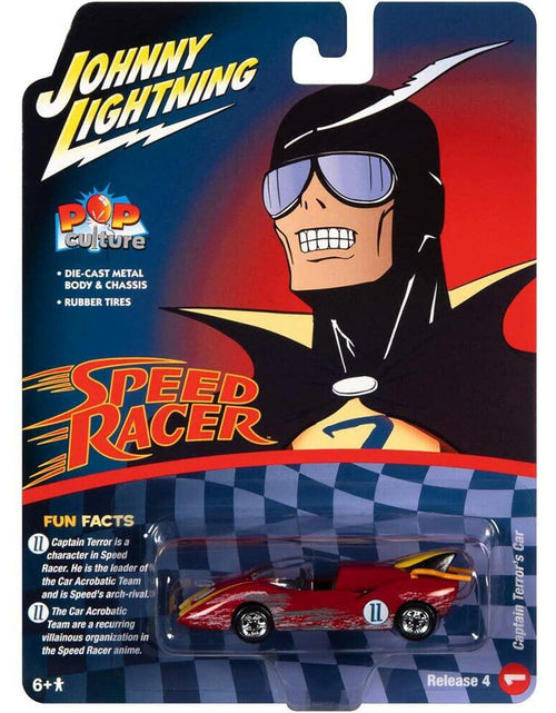 Load image into Gallery viewer, Johnny Lightning Captain Terror's Car #11 Red 1/64 Diecast Model
