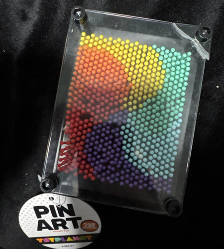 Toy Planet Gaming Remote Pin Art Fidget Sensory Toy Black