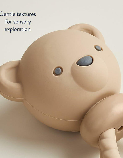 Load image into Gallery viewer, Itzy Ritzy Silicone Rattle Toy Bear Soft Jingle Handle 3+ Months
