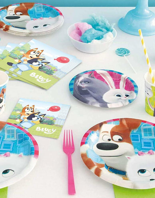 Load image into Gallery viewer, Unique Bluey Party Napkins 6.5 Inch 16 Count Multicolor Paper
