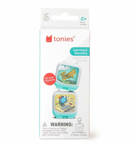 Tonies Inventions Flight & Internet Clever 2 Pack Audio Learning Kids
