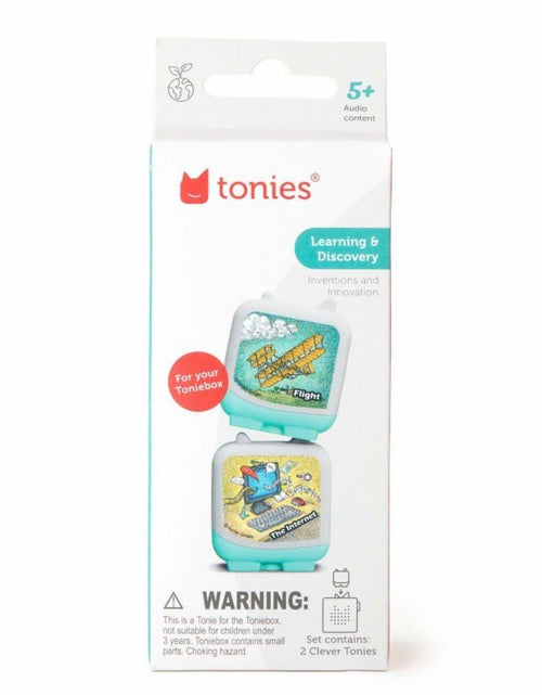 Load image into Gallery viewer, Tonies Inventions Flight &amp; Internet Clever 2 Pack Audio Learning Kids
