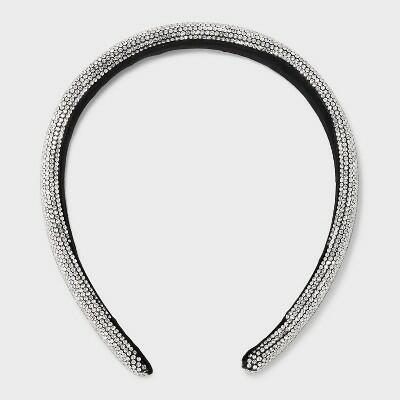 Load image into Gallery viewer, A New Day Rhinestone Headband Silver Gleaming Rhinestone Lined
