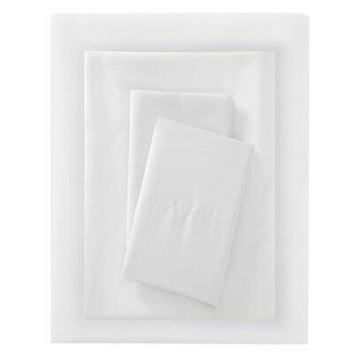 Load image into Gallery viewer, Room Essentials Twin/Twin XL Microfiber Sheet Set White Polyester Peached
