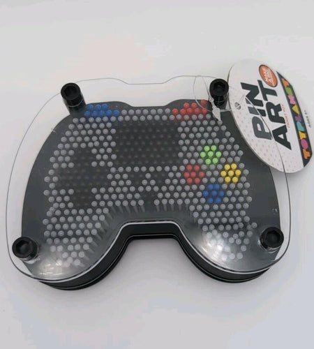 Toy Planet Gaming Remote Pin Art Fidget Sensory Toy Black