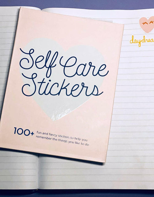Load image into Gallery viewer, [Like New] WORLD TRAVELER Self Care Sticker Book Folio Hardcover 5x7 Art Stickers
