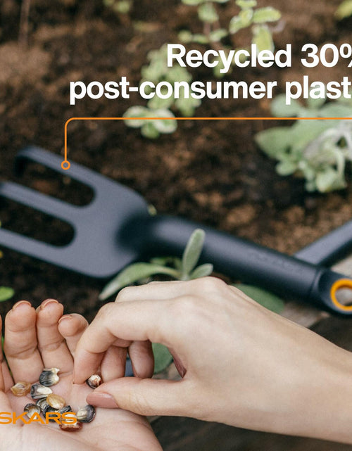Load image into Gallery viewer, Fiskars Eco Cultivator Wide Angled Tines Ergonomic Handle Black

