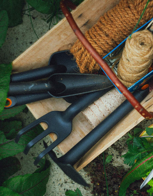 Load image into Gallery viewer, Fiskars Eco Cultivator Wide Angled Tines Ergonomic Handle Black
