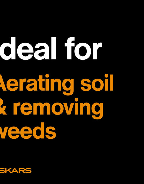 Load image into Gallery viewer, Fiskars Eco Cultivator Wide Angled Tines Ergonomic Handle Black
