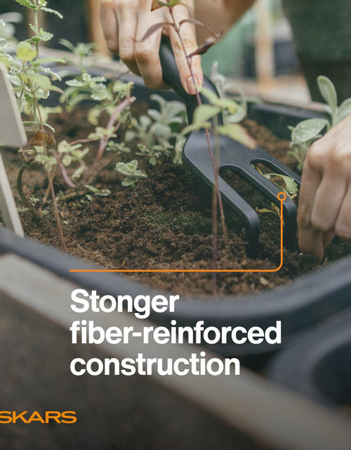 Load image into Gallery viewer, Fiskars Eco Cultivator Wide Angled Tines Ergonomic Handle Black
