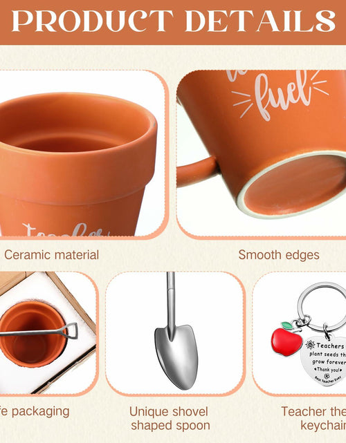 Load image into Gallery viewer, Nuogo Gardener 6 Set 11oz Ceramic Mug with Shovel Spoon Keychains
