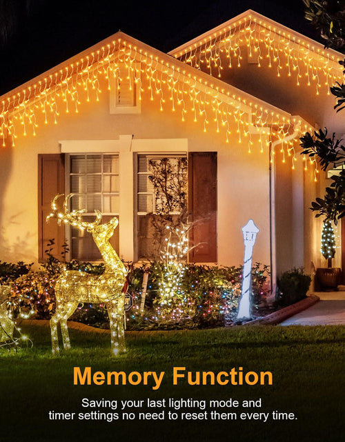 Load image into Gallery viewer, [Like New] JIXXULVU 2 Pack 53FT 486 LED Outdoor Waterproof Timer 8 Modes Warm White
