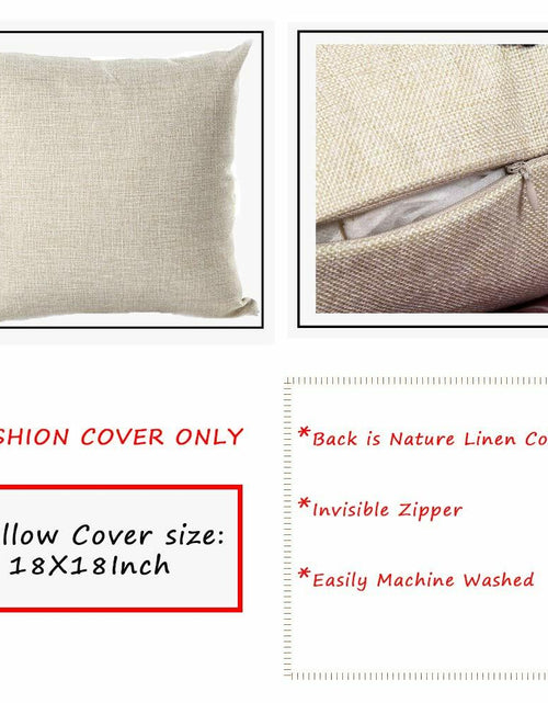 Load image into Gallery viewer, Tlovudori Vintage Halloween Pillow Cover Crow Pumpkin Cotton Linen 18x18

